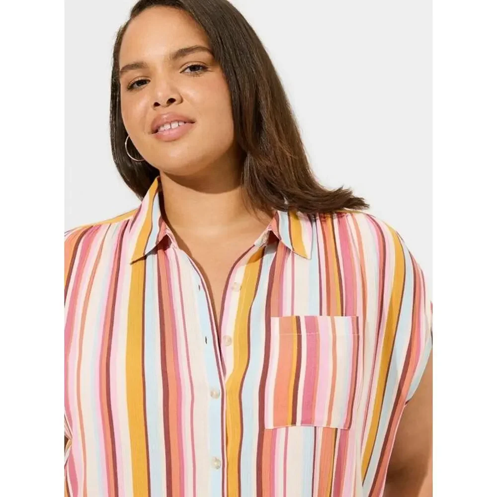 NWT Torrid Crinkle Gauze Dolman shirt size 4-4X-26